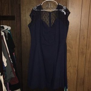 Torrid navy blue cocktail dress